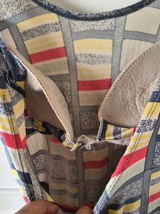 Peplum Top with Geometric Print