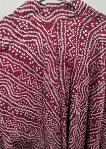 Bohemian Bandhani Print Maxi Skirt