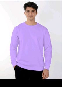 Men' s Purple Full Sleeve T-Shirt