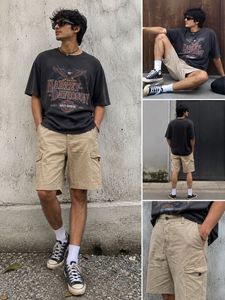 Breakbounce vintage Slim Beige utility Cargo Short