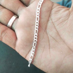Pure Silver Classic Figaro Chain Bracelet