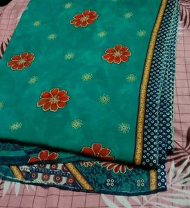 Saree With Blouse Combo 😍