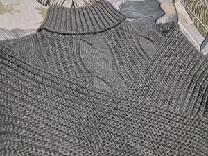 Cozy Cable Knit Mock Neck Sweater