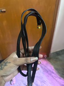Elegant Black Leather Crossbody
