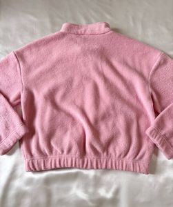 Cute Pink Fleece/Teddy Pullover Sweatshirt