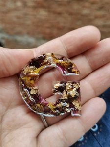 , customisation available Resin Letter G Charm