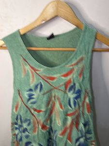 Flowy Floral Print Tank Dress