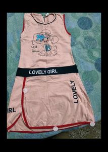 Cute Pink "Lovely Girl" Dress