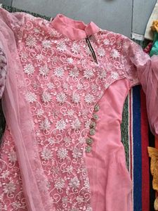 Elegant Pink Embroidered Kurta Set