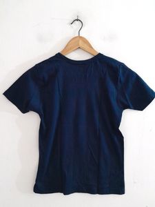 Navy Blue Printed T-Shirt (Boy's)