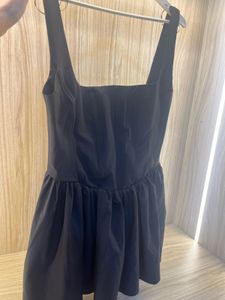 NEW. ZARA Chic Black Mini Dress