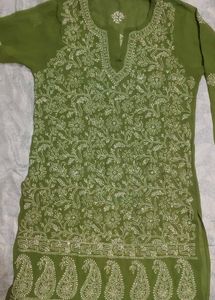 Elegant Green Chikankari Kurta