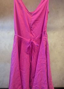 Urban Religion Hot Pink Fit &amp; Flare Dress (S)