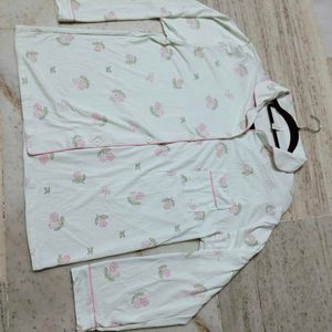 Korean Cute Floral Pajama Top