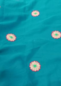 Dark Sea Green Saree buy1get1 free