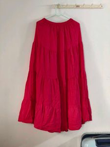Megenta Tiered Maxi Skirt (Negotiable)