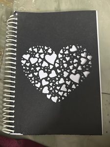 Heart Cutout Spiral Notebook