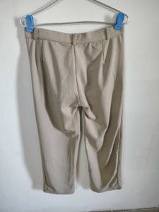 Classic Beige Cropped Trousers [FREE DELIVERY]