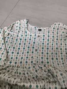 Boho Print Tiered Kurta new