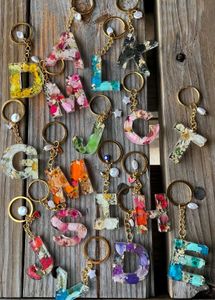 Custom Initial Resin Keychain