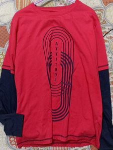 Men's Graphic Print layered Long Sleeve T-Shirt