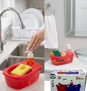 Kitchen Sink Organizer with Liquid Dispenser