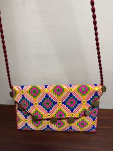 Embroidered Sling Bag