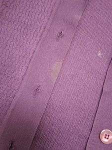 Vintage Purple Knit Cardigan With Collar