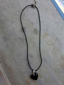 Black Heart Pendant Necklace