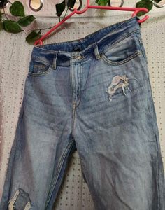 H&M Ripped Denim Jeans
