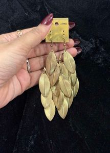 Boho Leaf Dangle Earrings