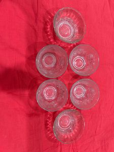 Set of 6 Vintage Glass Bowls