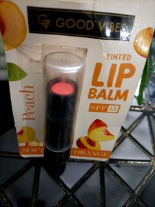 Good Vibes Peach and Cherry Lip Balm SPF15