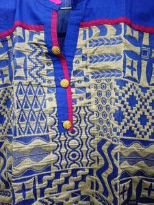 Blue Printed Kurta