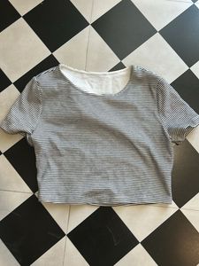 Striped Cropped T-Shirt