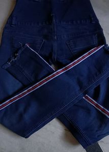 Highwaist Stripped Jeans With Straight Cut Kurti