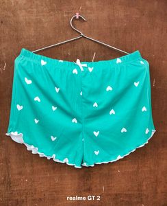 Shein Spaghetti Strap Novelty Print Curled HemTop