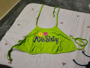 Miss Sixty Bright Green Bikini Top