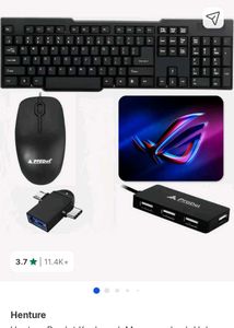 ProDot Keyboard Mouse USB Hub Bundle