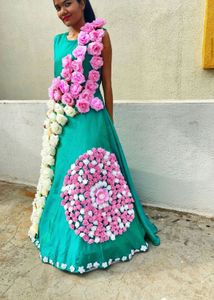 floral dress for photo shoot birthday party