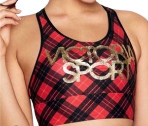 Victoria Sport Plaid Bra Top