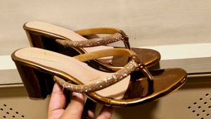 Sparkly Block Heels