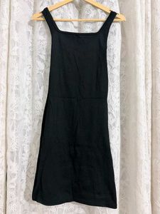 Black midi body con dress