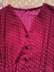 Chic Polka Dot V-Neck top