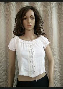 White Crop Top New Overseas Brand
