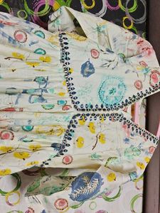 Boho Floral Print Kurta