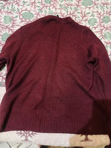 Cozy Maroon Knit Sweater