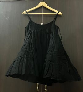 Black Tiered Mini Dress