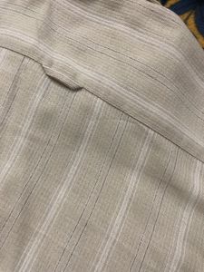 Zara Striped Button-Down Shirt Size Medium