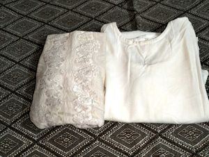 White Embroidered Kurta Set